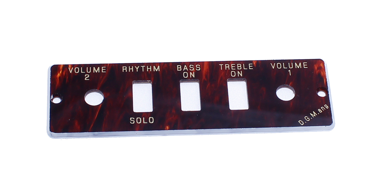 Guitar/Bass Control Panel Plate HA2B-T-1